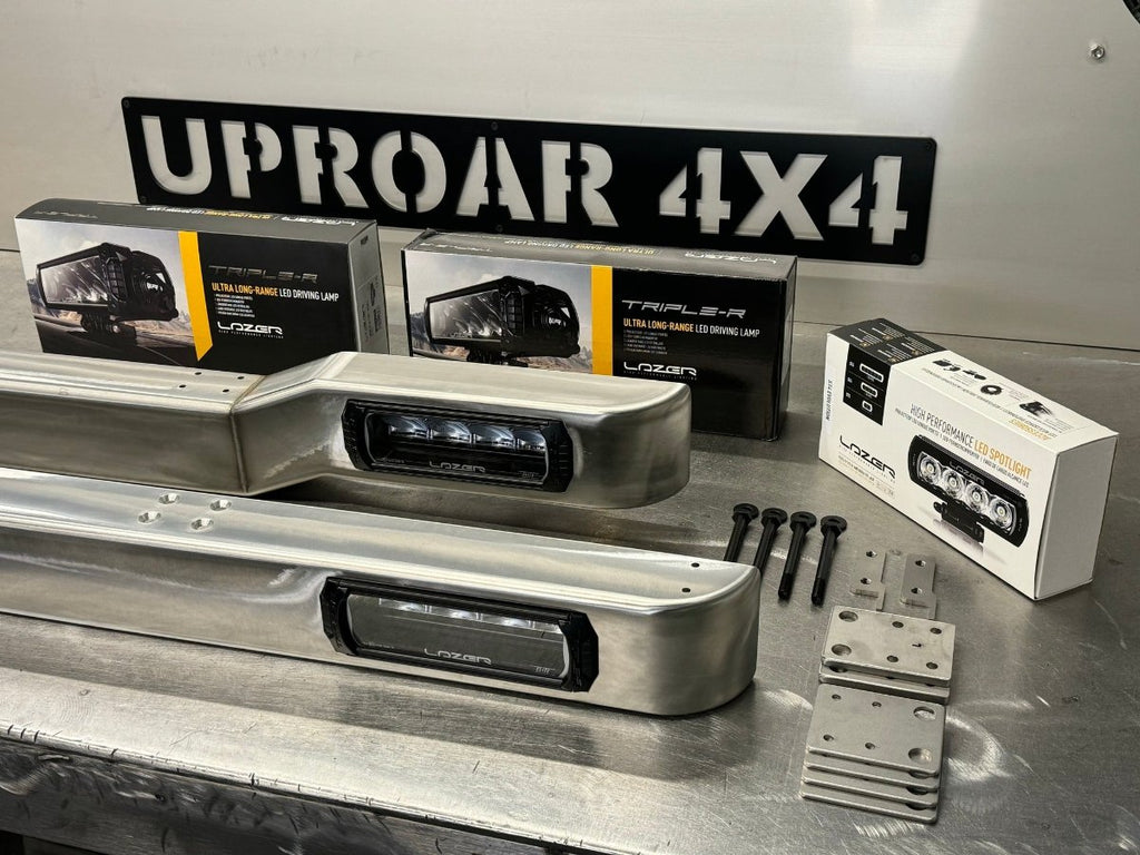 Land Rover Defender Lazer Lamp Front Bumper - Uproar 4x4