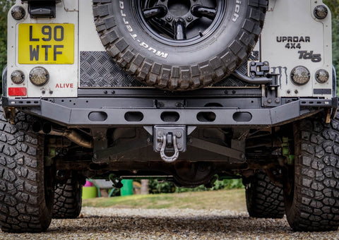 Land Rover Defender Stainless Steel Rear Bumpers - Uproar 4x4