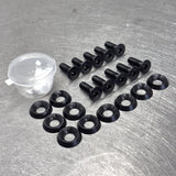 DefenderCross Member Bolts black stainless