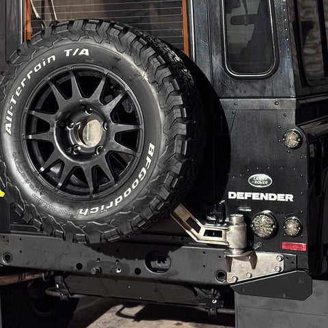 Land Rover Defender Stainless Steel Titan Spare Wheel Carrier - 8mm