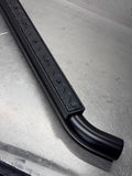 Defender sidesteps in Stainless Steel with Chequer plate treadplate