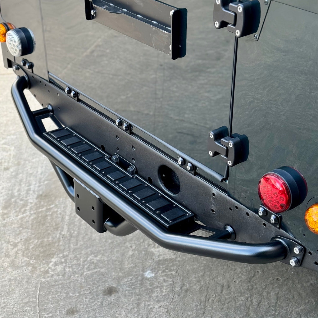 Land Rover Defender Stainless Steel NAS Rear Step. – Uproar 4x4