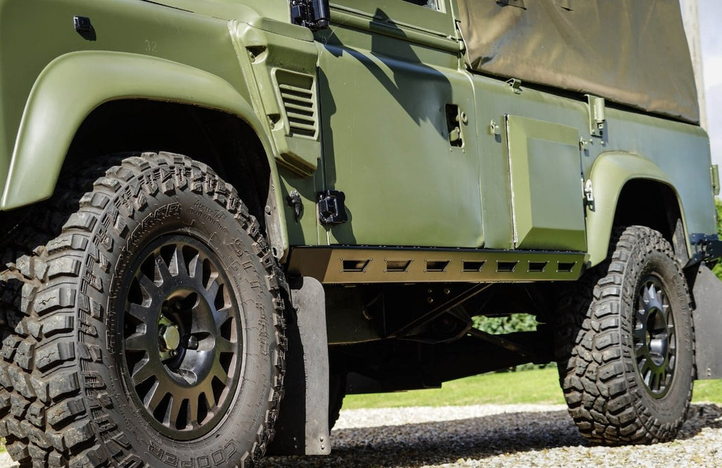 Land Rover Defender Stainless Steel Stealth Rocksliders 90 & 110 ...