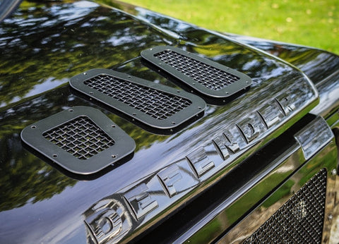 Land Rover Defender Stainless Steel Wing Top Vents – Uproar 4x4