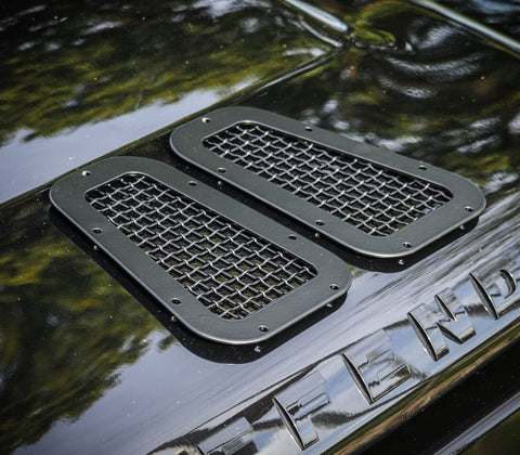 Bison Autodesign Stainless Steel Lower Front Grille For Land Rover Defender – Air Con Panel