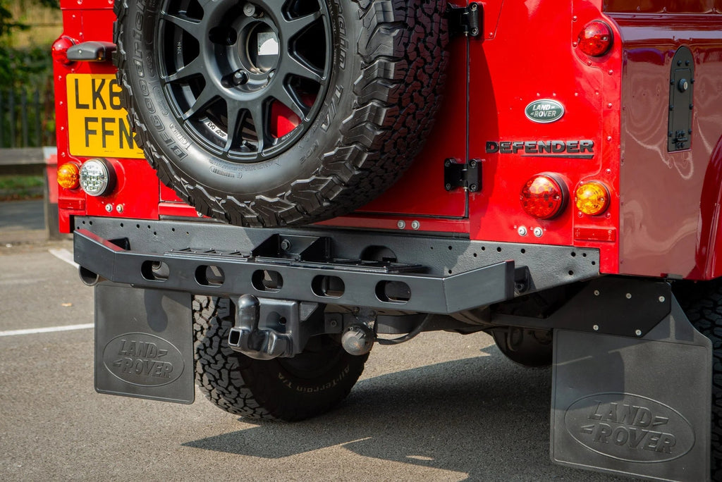 Defender Rear Step Gunbus Land Rover Defender Titan Stainless Steel Tow Rear Step – Uproar 4x4