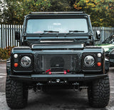 Land Rover Defender Stainless Steel Winch Bumper and WARN zeon 10s winch