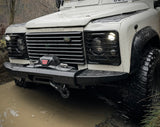 Land Rover Defender winch bumper Stainless Steel