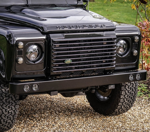Land Rover Defender Stainless Steel  LED Front Bumper - Uproar 4x4