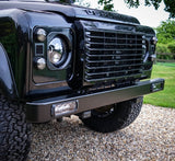Land Rover Defender Stainless Steel Lazer Lamp Triple R Bumper - Uproar 4x4
