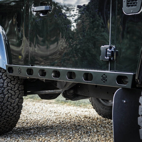 Land Rover Defender Stainless Steel Rocksliders sills sidesteps - Uproar 4x4