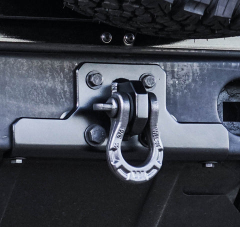 Land Rover Defender Stainless Steel Cross Member Recovery Point & Shackle - Uproar 4x4