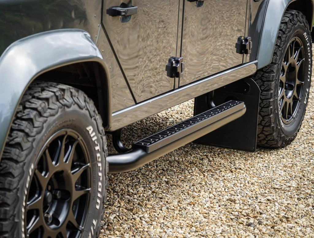 Land Rover Defender Stainless Steel Side Step 90 110 Titan 3mm Land Rover Defender Stainless Steel Side Step 90 110 Titan 3mm
