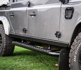Land Rover Defender Stainless Steel Heavy duty sills Rocksliders - Uproar 4x4