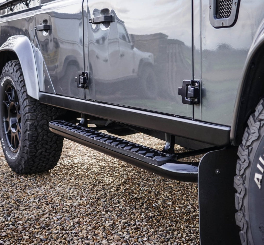Land Rover Defender Inner Sill Land Rover Defender Stainless Steel HD Sills / Side Runners 90 & 110 ...