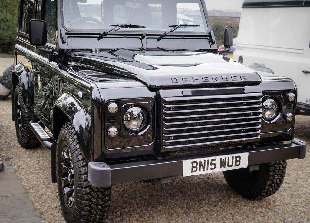 Land Rover Defender Stealth Aluminium Headlight Surrounds – Uproar 4x4