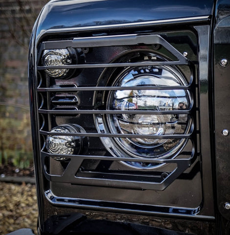 Land Rover Defender Stainless Steel Headlight Guards