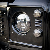 Land Rover Defender Santorini Black headlight surrounds