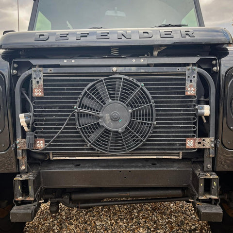 Defender Radiator Mounts Land Rover Defender Steel Air Conditioning Radiator Frame – Uproar 4x4