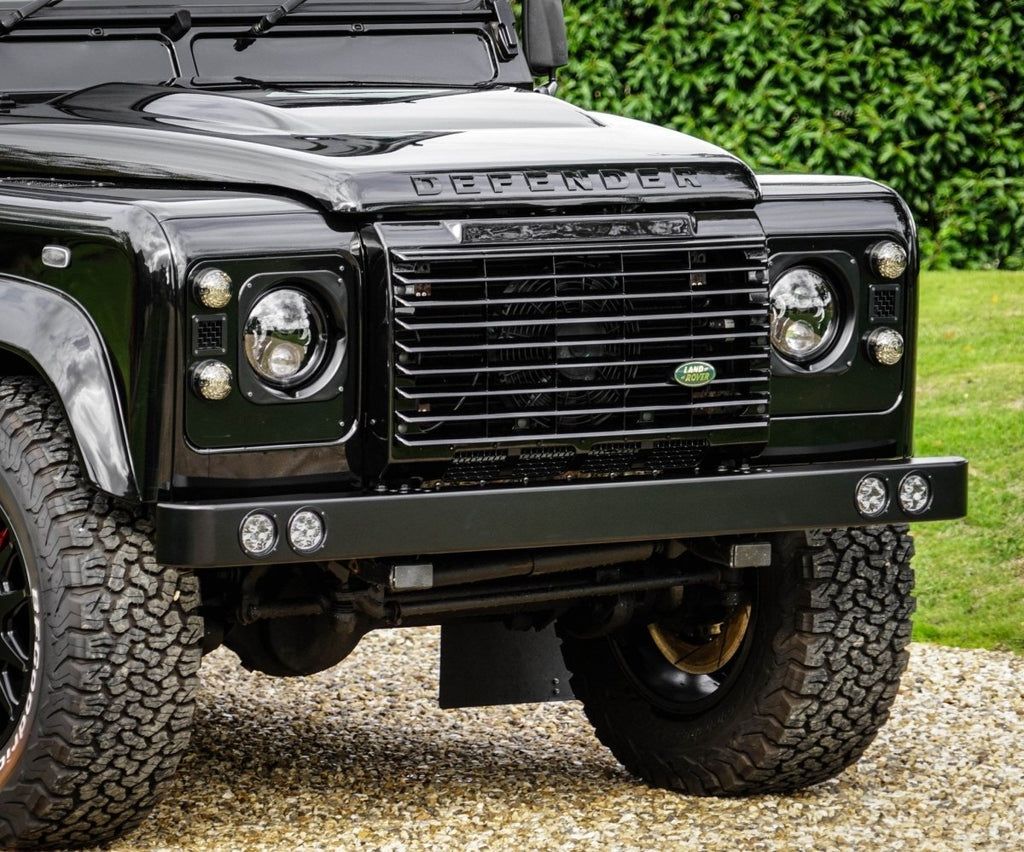 Land Rover Defender Stainless Steel QUAD DRL Front Bumper – Uproar 4x4