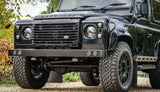 Land Rover Defender Stainless Steel Quad LED DRL Front Bumper 