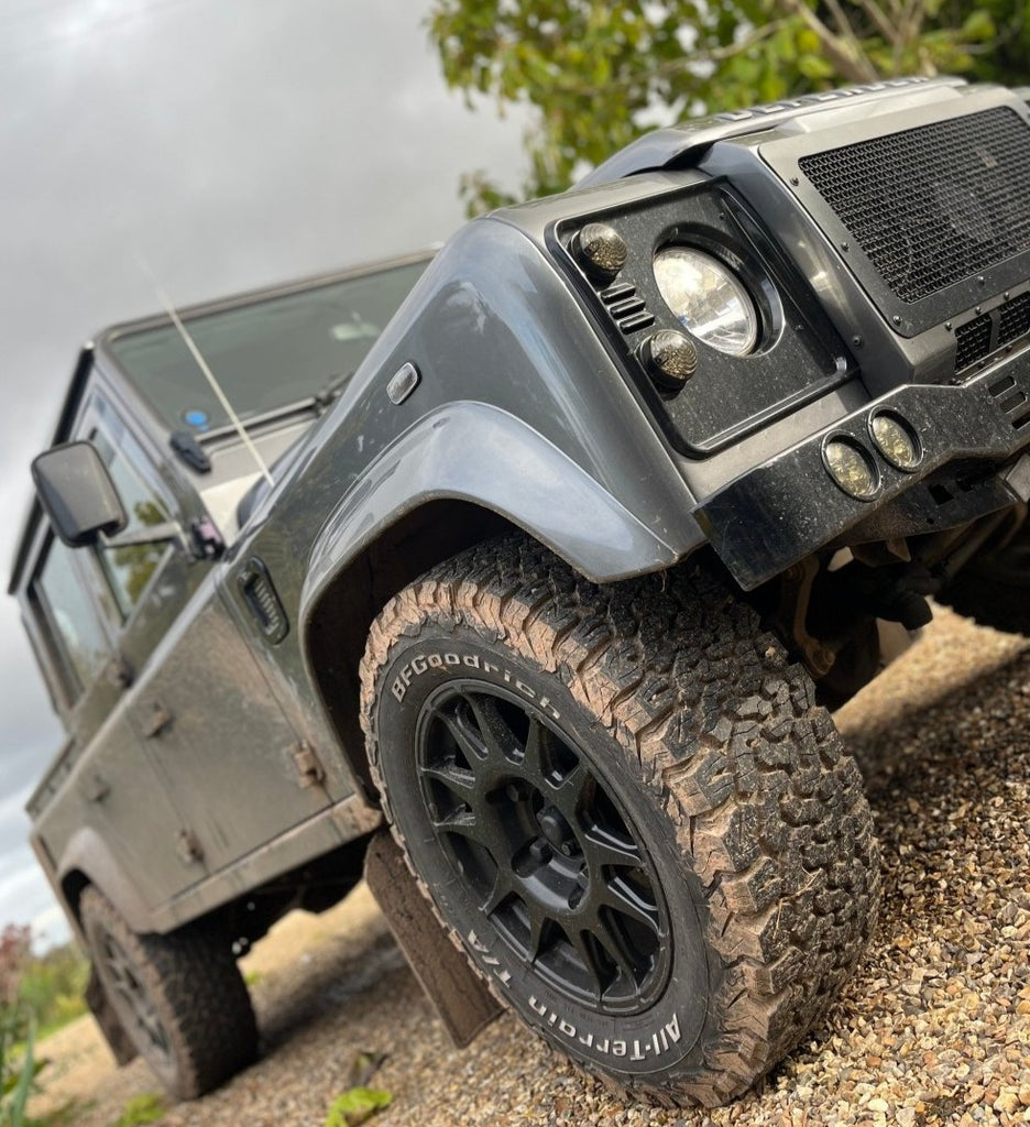 Land Rover Defender Stainless Steel Stealth DRL Front Bumper - 4mm ...