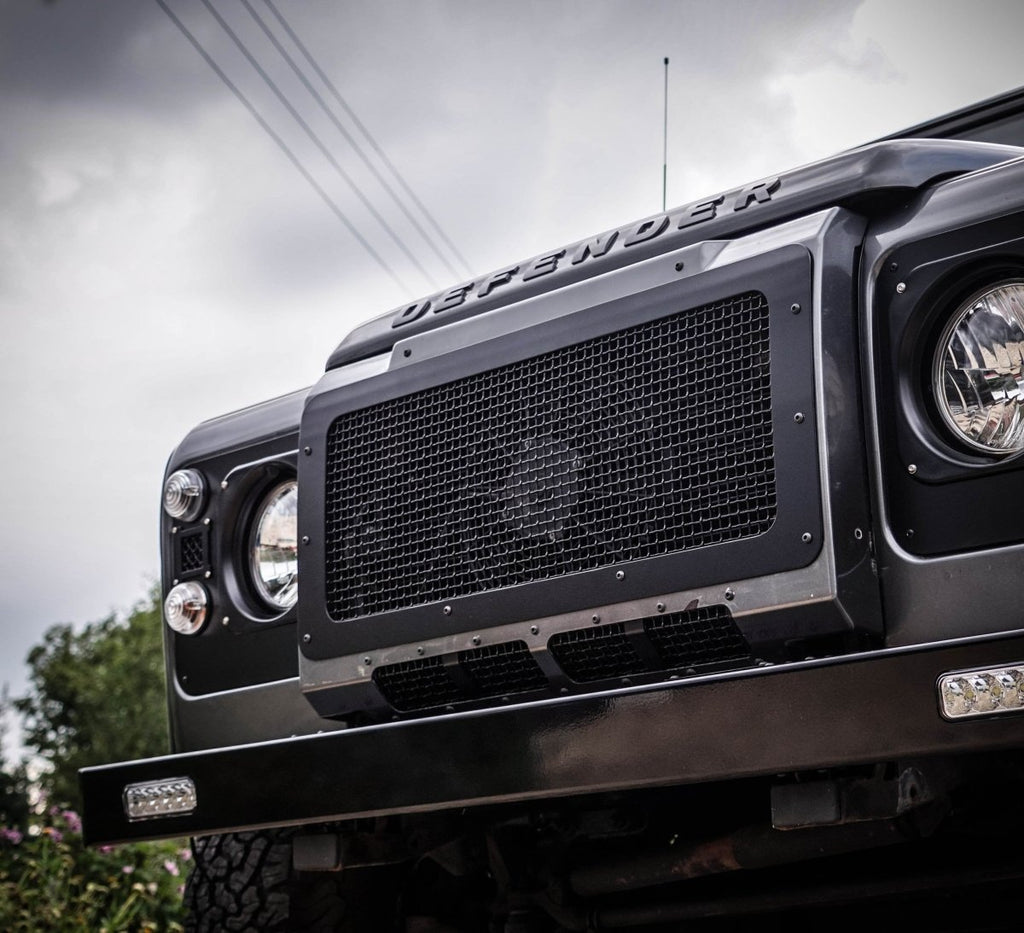 Land Rover Defender Stainless Steel Stealth Front Grille – Uproar 4x4