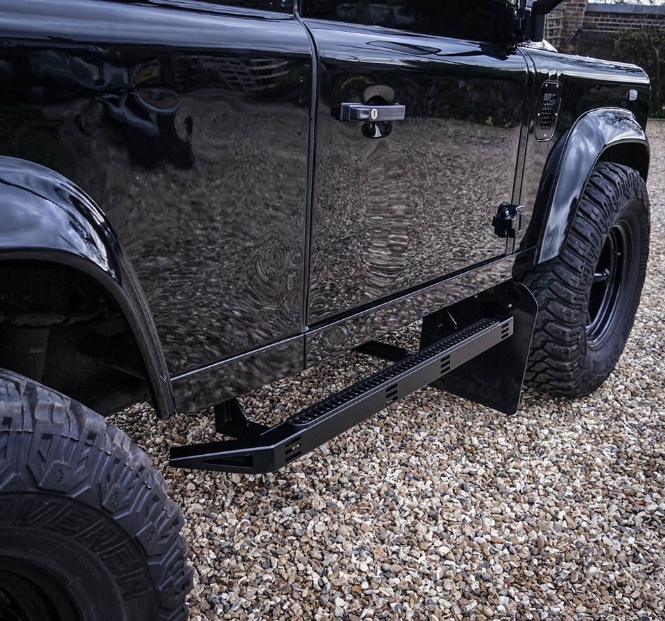 Land Rover Defender Stainless Steel Stealth Side Step - 90 & 110 ...