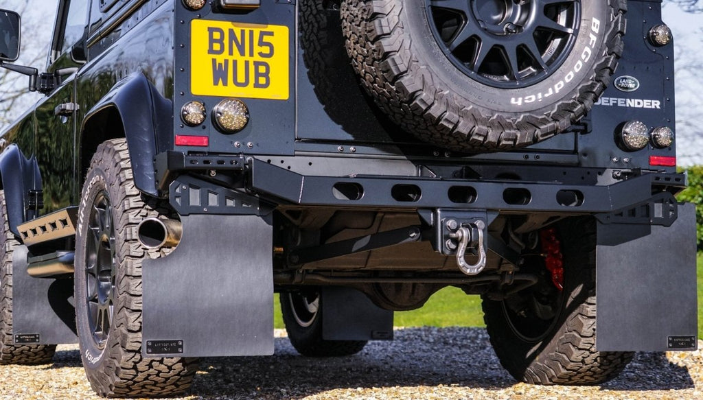 Defender Rear Step Gunbus Land Rover Defender Titan Stainless Steel Tow Rear Step – Uproar 4x4