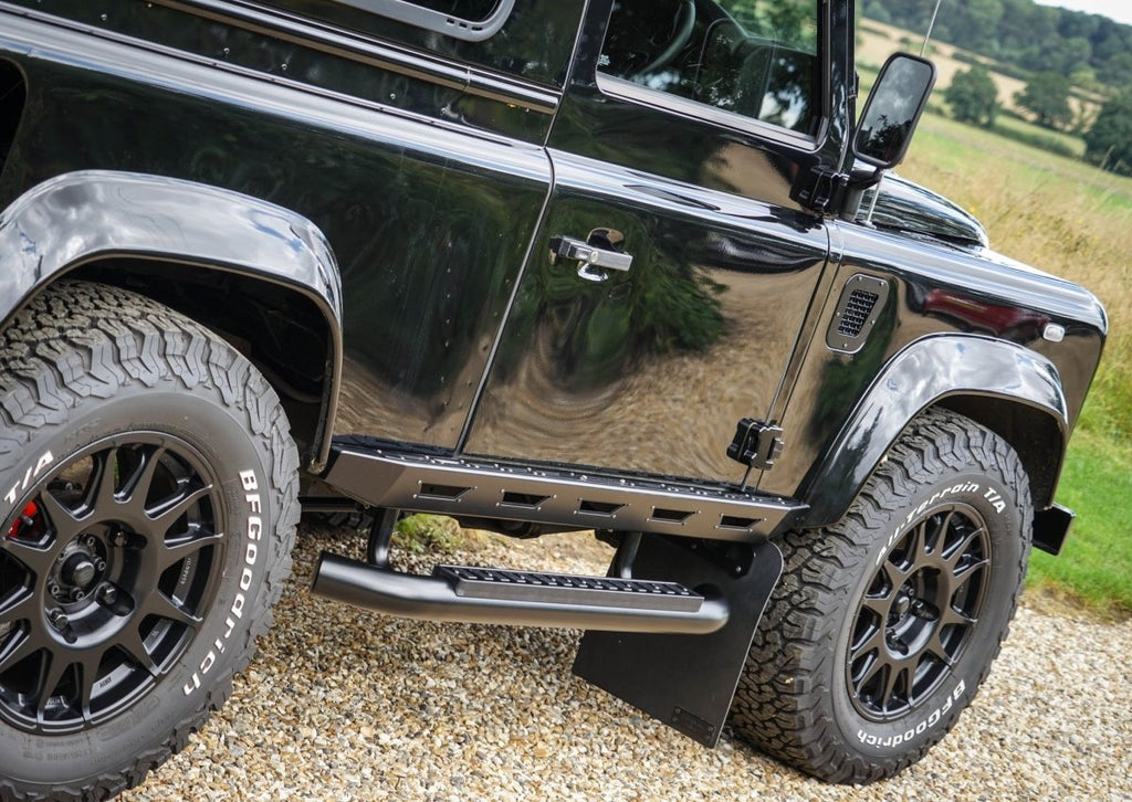Land Rover Defender Stainless Steel Side Step 90 110 Titan 3mm Land Rover Defender Stainless Steel Side Step 90 110 Titan 3mm